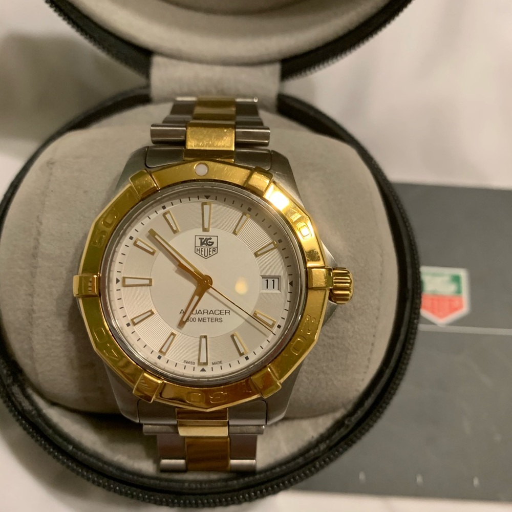 Tag Heuer Aquaracer 39mm watch.